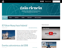 Tablet Screenshot of gaiaciencia.com